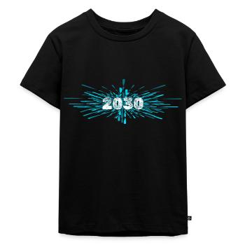 Year of construction 2030 - Kids Premium Organic T-Shirt - black - Front - Mikhail (115cm)