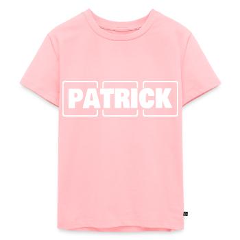 Nom de l’homme Patrick - T-shirt Premium bio Enfant - rose - Devant - AI Model Kid Female (0cm)