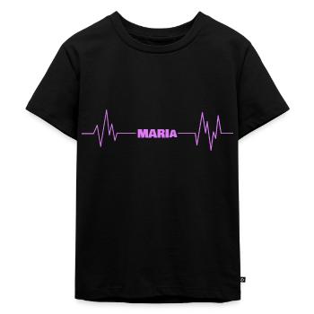 First name Maria - Kids Premium Organic T-Shirt - black - Front - Mikhail (115cm)