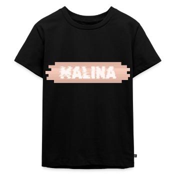 Malina as a first name - Kids Premium Organic T-Shirt - black - Front - Mikhail (115cm)