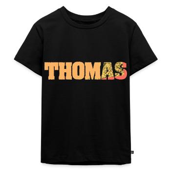 Thomas Thomas - Kinder Premium Bio T-Shirt - Schwarz - Vorne - Mikhail (115cm)