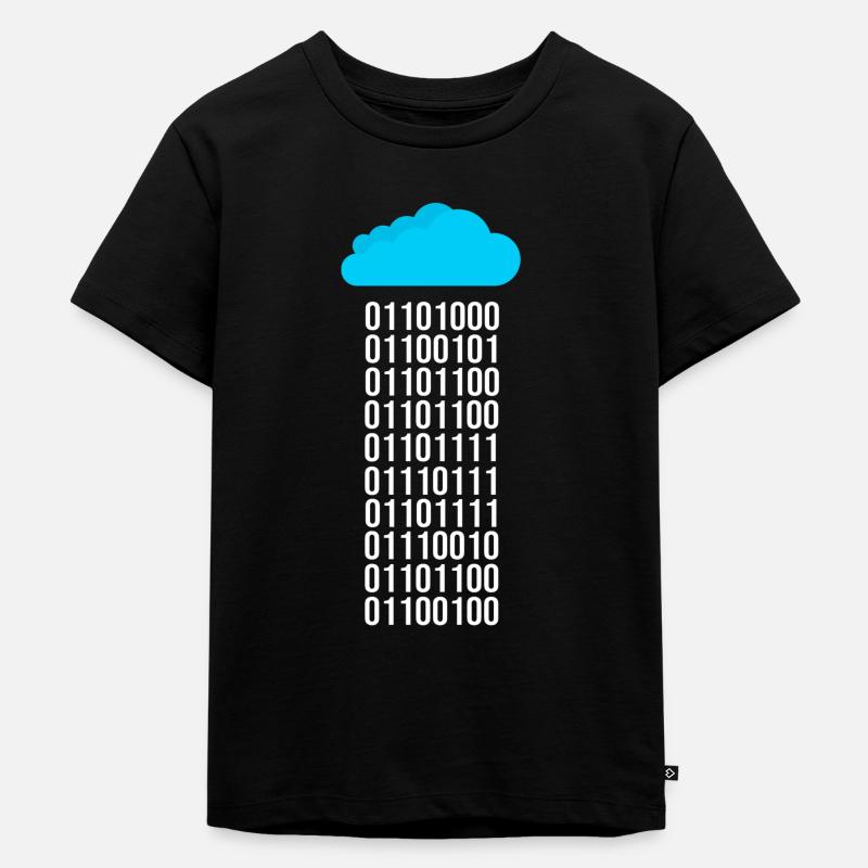 Programmer Computer Scientist Binary Code Coder - Kids Premium Organic T-Shirt - black