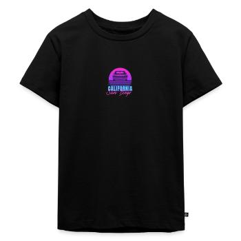 San Diego - Kinder Premium Bio T-Shirt - Schwarz - Vorne - Mikhail (115cm)