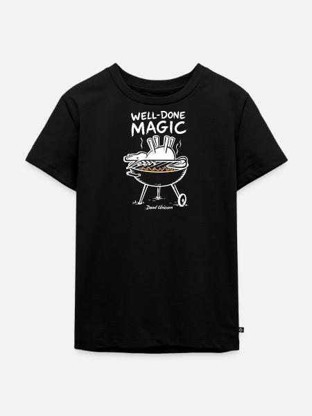 Magischer Grillzauber - Kinder Premium Bio T-Shirt - Schwarz