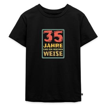 35 - Kids Premium Organic T-Shirt - black - Front - Mikhail (115cm)