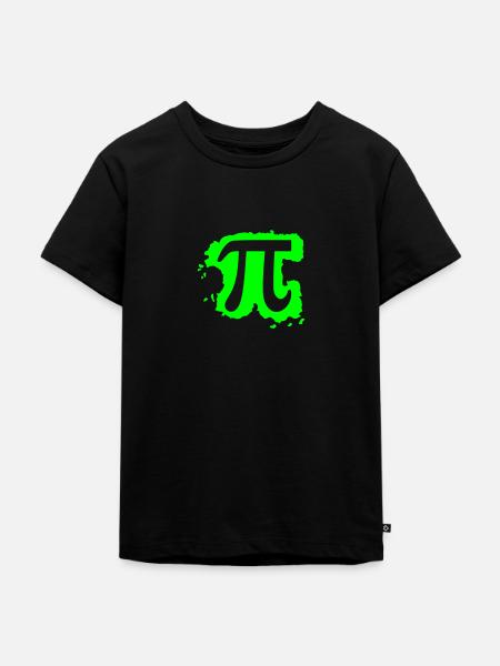 Pi - Kinder Premium Bio T-Shirt - Schwarz