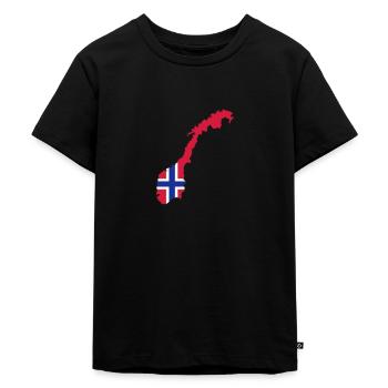 Norway - Kids Premium Organic T-Shirt - black - Front - Mikhail (115cm)