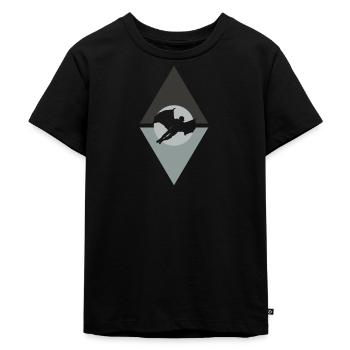 Wingsuit Flying - Kids Premium Organic T-Shirt - black - Front - Mikhail (115cm)