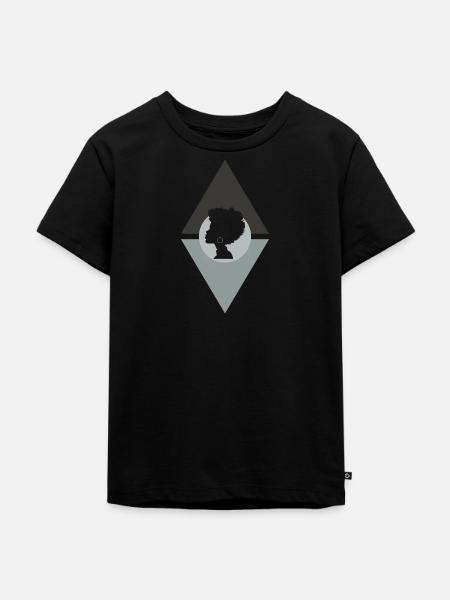 Afro 70s - Kinder Premium Bio T-Shirt - Schwarz