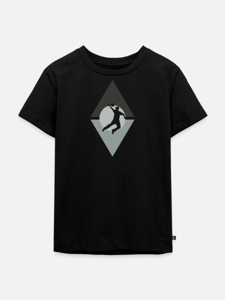 Cornhole Säcke - Kinder Premium Bio T-Shirt - Schwarz