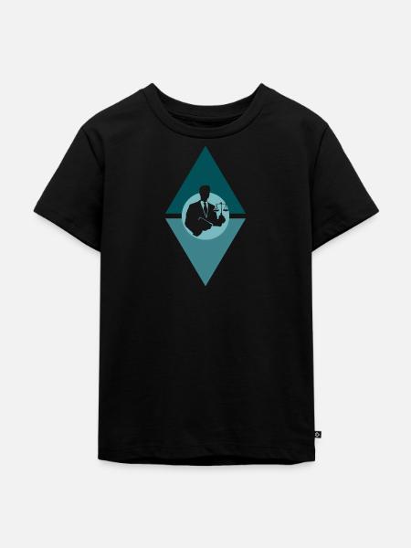Anwalt Richter Absatz - Kinder Premium Bio T-Shirt - Schwarz