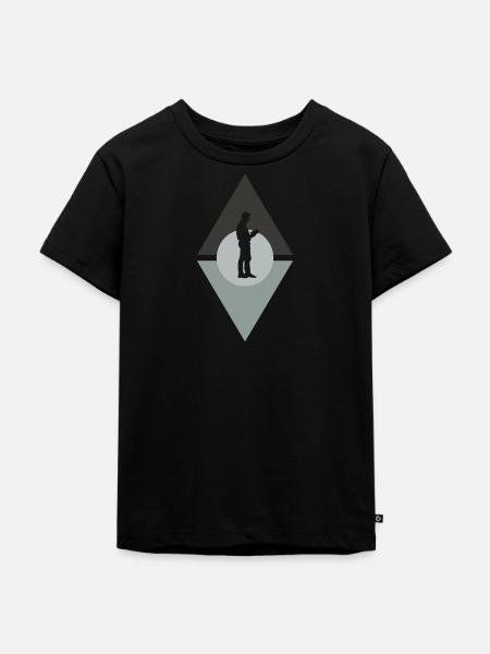Leseratte Buch - Kinder Premium Bio T-Shirt - Schwarz