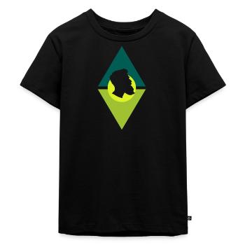 Barbe Poils du visage - T-shirt Premium bio Enfant - noir - Devant - Mikhail (115cm)