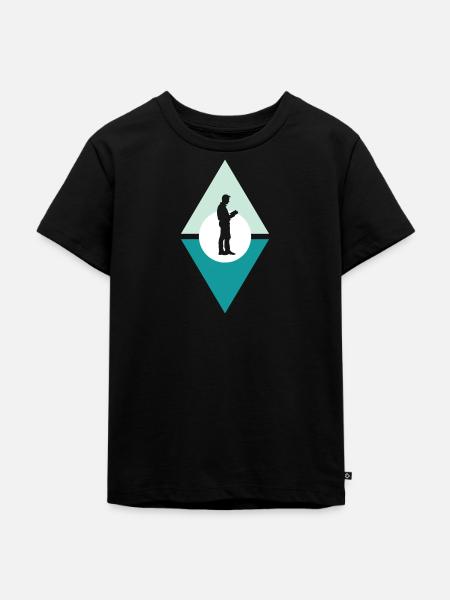 Lesen Bildung - Kinder Premium Bio T-Shirt - Schwarz