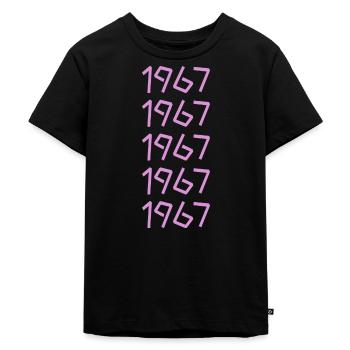 Born in 1967 - Kids Premium Organic T-Shirt - black - Front - Mikhail (115cm)