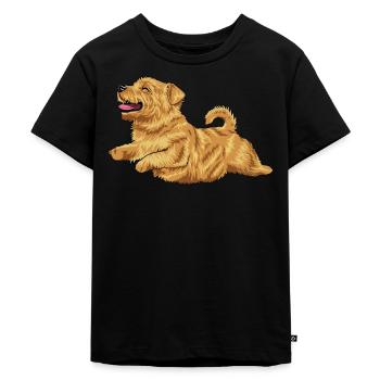 Norfolk Terrier 2 - Kinder Premium Bio T-Shirt - Schwarz - Vorne - Mikhail (115cm)