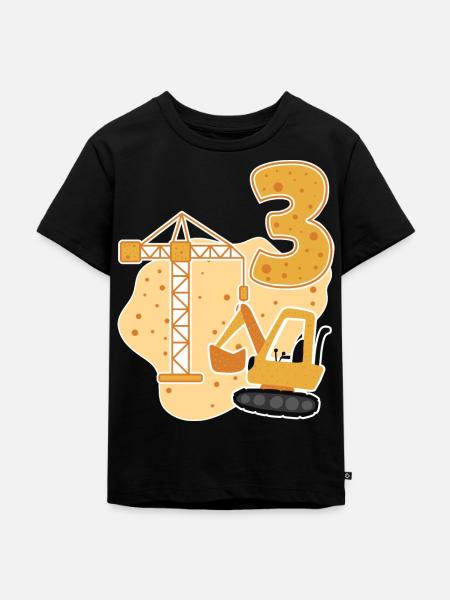 3rd birthday gift - Kids Premium Organic T-Shirt - black