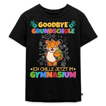 Goodbye Grundschule 5. Klasse Gymnasium Schule - Kinder Premium Bio T-Shirt - Schwarz - Vorne - Mikhail (115cm)
