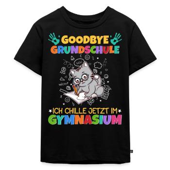 Goodbye Grundschule 5. Klasse Gymnasium Schule - Kinder Premium Bio T-Shirt - Schwarz - Vorne - Mikhail (115cm)
