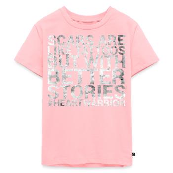 Scars Are Like Tattoos, But With Better - Kids Premium Organic T-Shirt - rose - Front - AI Model Kid Female (0cm)