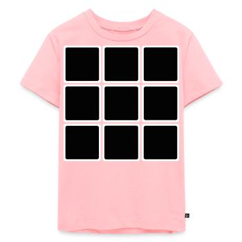 Magic Cube Black Horror Creepy Shirt Sticker - Kids Premium Organic T-Shirt - rose - Front - AI Model Kid Female (0cm)