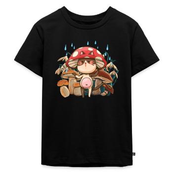 Cottagecore Kawaii - Rustic Aesthetics - Kids Premium Organic T-Shirt - black - Front - Mikhail (115cm)