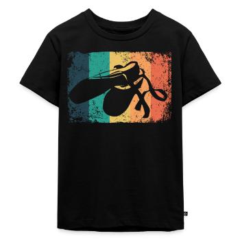 Ballettschuhe Vintage Frau Ballerina - Kinder Premium Bio T-Shirt - Schwarz - Vorne - Mikhail (115cm)