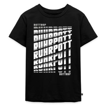Ruhrpott Bottrop - Kinder Premium Bio T-Shirt - Schwarz - Vorne - Mikhail (115cm)