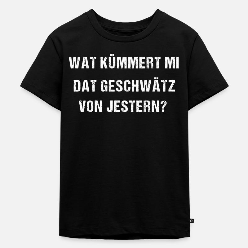 Ruhrpott Spruch - Kinder Premium Bio T-Shirt - Schwarz