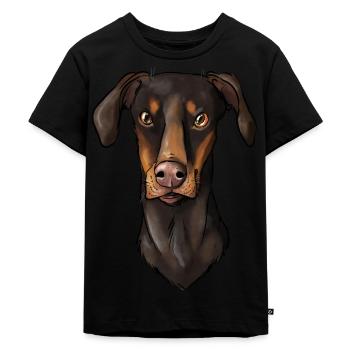 Doberman - T-shirt Premium bio Enfant - noir - Devant - Mikhail (115cm)