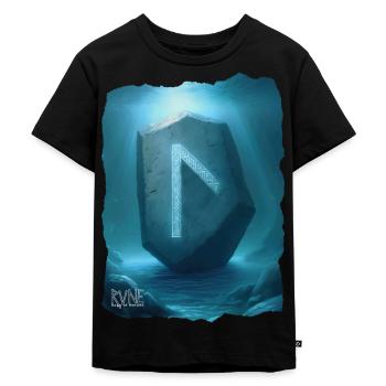 Oeuvre de runes de Laguz - T-shirt Premium bio Enfant - noir - Devant - Mikhail (115cm)