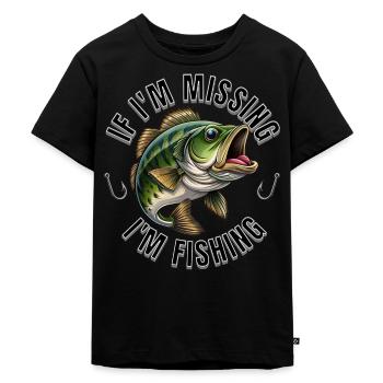 If I'm Missing - Kids Premium Organic T-Shirt - black - Front - Mikhail (115cm)