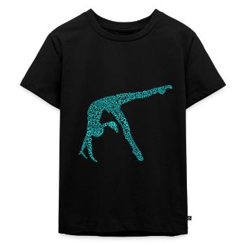 Gymnastics - Premium Design - Kids Premium Organic T-Shirt - black - Front - Mikhail (115cm)