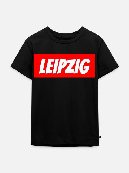 LEIPZIG Geschenk - Kinder Premium Bio T-Shirt - Schwarz