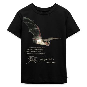 Chauve-souris de couleur partielle - T-shirt Premium bio Enfant - noir - Devant - Mikhail (115cm)