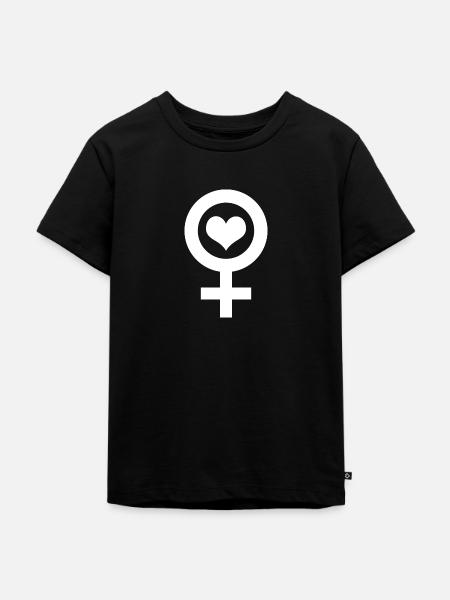 Venus-Liebe - Kinder Premium Bio T-Shirt - Schwarz