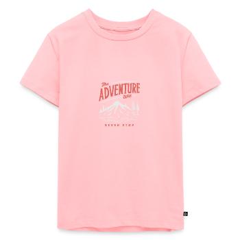 Van Life Adventure Camper - Kids Premium Organic T-Shirt - rose - Front - AI Model Kid Female (0cm)