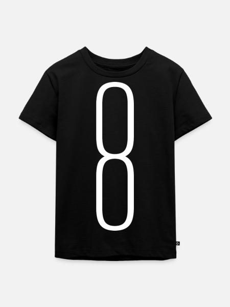 8 - Kinder Premium Bio T-Shirt - Schwarz