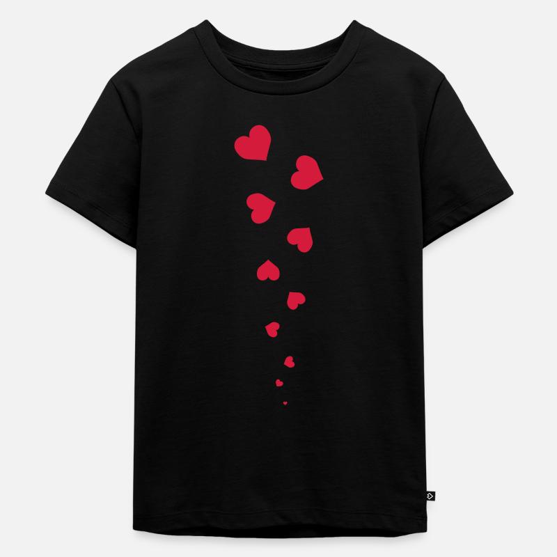 love_multi2 - Kinder Premium Bio T-Shirt - Schwarz