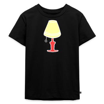 Miesmuschelartwuermchen Lampe aus den 70 Jahren - Kinder Premium Bio T-Shirt - Schwarz - Vorne - Mikhail (115cm)