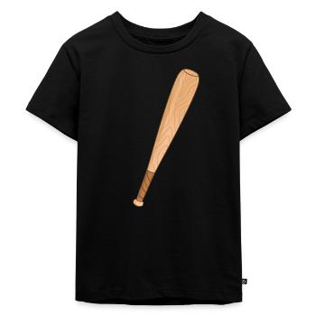 Batte de baseball - T-shirt Premium bio Enfant - noir - Devant - Mikhail (115cm)