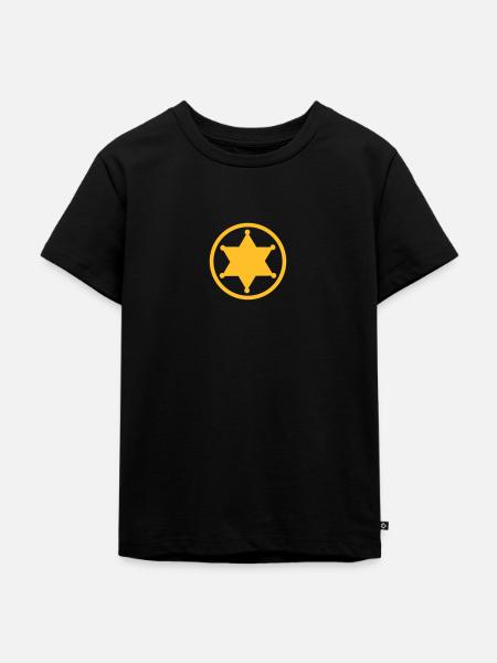 Sheriff - Kinder Premium Bio T-Shirt - Schwarz