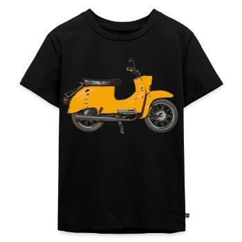 Schwalbe Grafik Saharabraun - Kinder Premium Bio T-Shirt - Schwarz - Vorne - Mikhail (115cm)