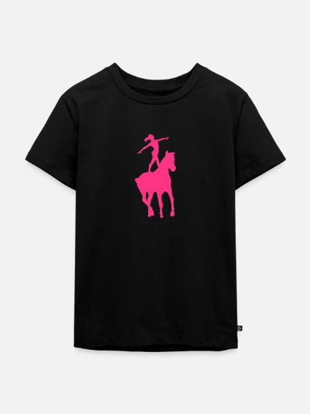 Voltigieren - Kinder Premium Bio T-Shirt - Schwarz
