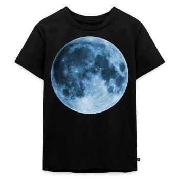 Full Moon, magic, fantasy, night, wicca, space - Kids Premium Organic T-Shirt - black - Front - Mikhail (115cm)