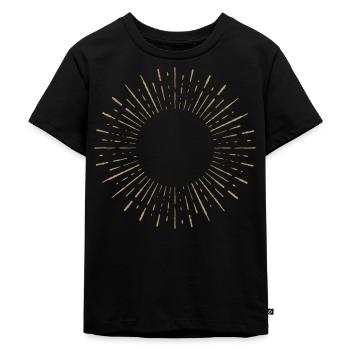 Sun · Sun · Symboles · formes - T-shirt Premium bio Enfant - noir - Devant - Mikhail (115cm)