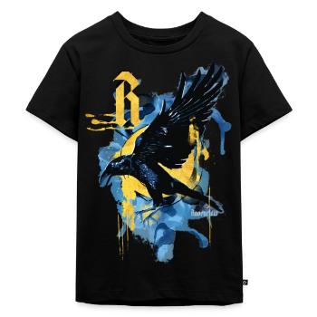 Harry Potter Corbeau Serdaigle - T-shirt Premium bio Enfant - noir - Devant - Mikhail (115cm)