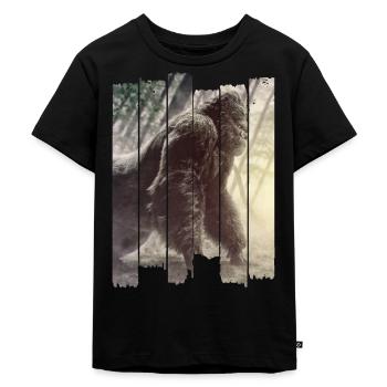 gorilla - Kinder Premium Bio T-Shirt - Schwarz - Vorne - Mikhail (115cm)