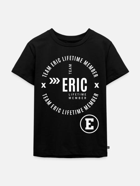 Eric - Kinder Premium Bio T-Shirt - Schwarz