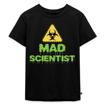 Mad Scientist - Kids Premium Organic T-Shirt - black - Front - Mikhail (115cm)